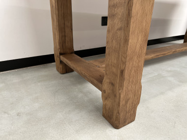 Grande table de ferme en chêne massif 308 cm, vue 13