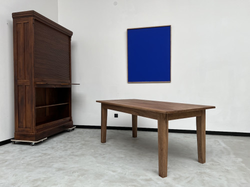 Table de ferme en chêne massif, années 70, vue 17