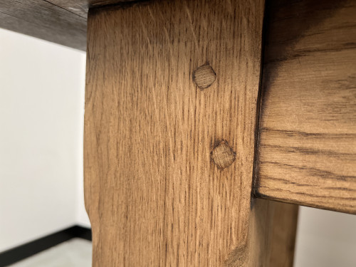 Grande table de ferme en chêne massif 308 cm, vue 14