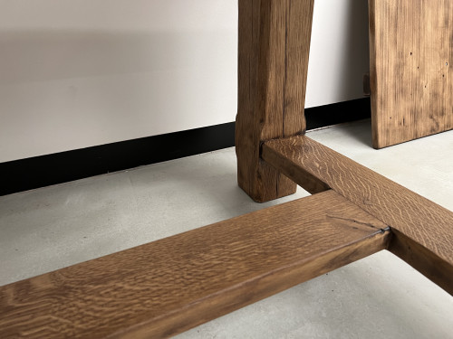 Grande table de ferme en chêne massif 308 cm, vue 17