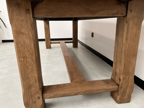Grande table de ferme en chêne massif 308 cm, vue 19