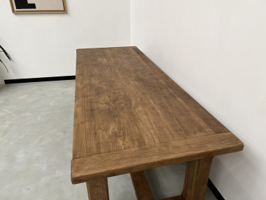 Grande table de ferme en chêne massif 308 cm, vue 21