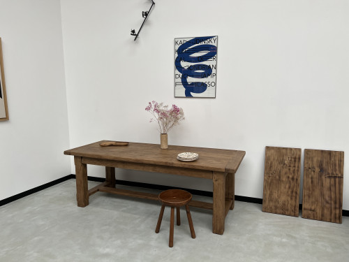 Grande table de ferme en chêne massif 308 cm, vue 23