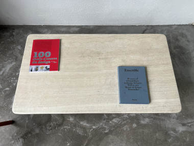 Table basse en travertin, Italie, années 80, vue 6