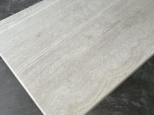 Table basse en travertin, Italie, années 80, vue 13