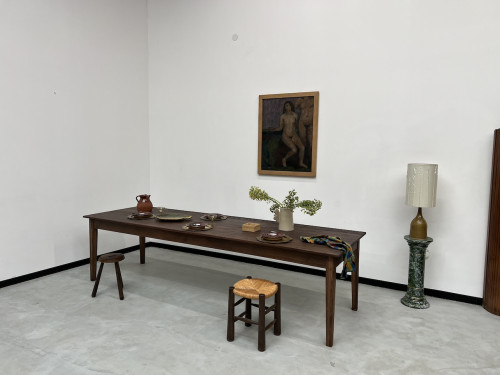 Grande table de ferme 300 X 90 cm "Dark Brown", vue 28