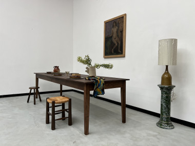Grande table de ferme 300 X 90 cm "Dark Brown", vue 31