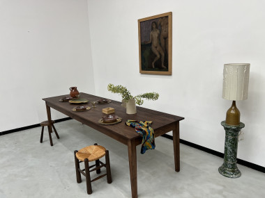 Grande table de ferme 300 X 90 cm "Dark Brown", vue 32