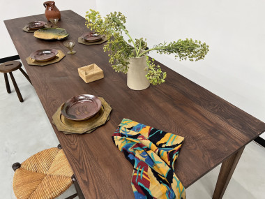 Grande table de ferme 300 X 90 cm "Dark Brown", vue 33