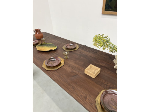 Grande table de ferme 300 X 90 cm "Dark Brown", vue 36