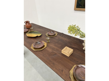 Grande table de ferme 300 X 90 cm "Dark Brown", vue 36