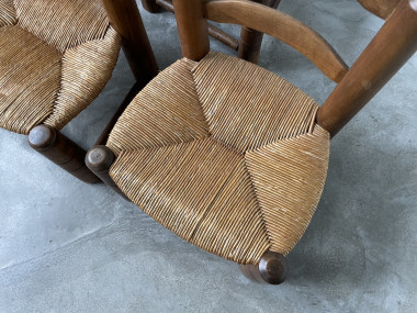 4 chaises de cheminées basses par Charles Dudouyt, vue 6