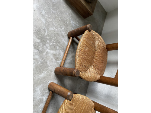 4 chaises de cheminées basses par Charles Dudouyt, vue 17