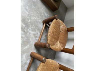 4 chaises de cheminées basses par Charles Dudouyt, vue 17