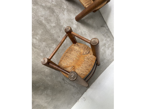4 chaises de cheminées basses par Charles Dudouyt, vue 25