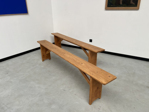 Paire de bancs en pin, DLG Charlotte Perriand, vue 16