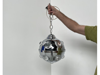 Suspension vintage Space Age par Oscar Torlasco, vue 1