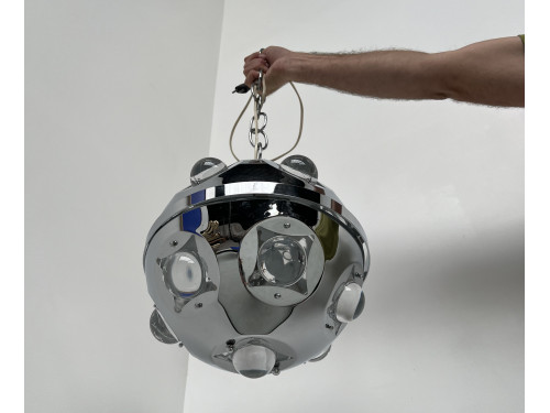 Suspension vintage Space Age par Oscar Torlasco, vue 3