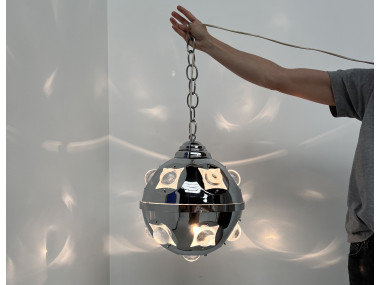 Suspension vintage Space Age par Oscar Torlasco, vue 6