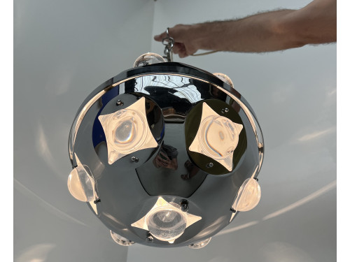 Suspension vintage Space Age par Oscar Torlasco, vue 8