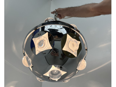Suspension vintage Space Age par Oscar Torlasco, vue 8