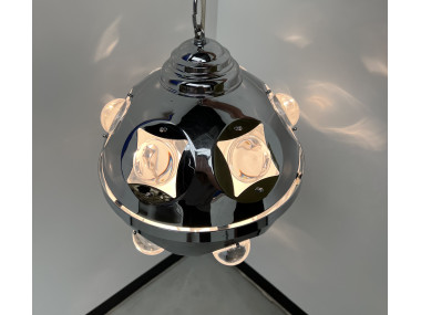 Suspension vintage Space Age par Oscar Torlasco, vue 9