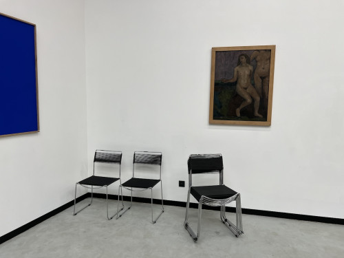 Lot de 7 chaises "spaghetti" par Giandomenico Belotti, vue 1