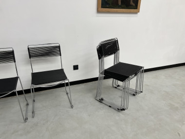 Lot de 7 chaises "spaghetti" par Giandomenico Belotti, vue 3