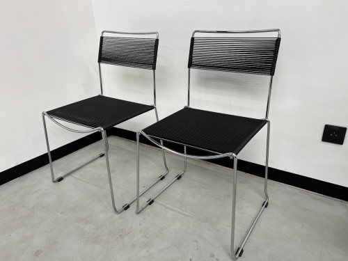 Lot de 7 chaises "spaghetti" par Giandomenico Belotti, vue 6