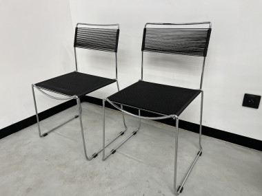 Lot de 7 chaises "spaghetti" par Giandomenico Belotti, vue 6