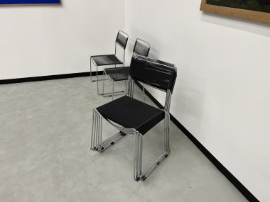 Lot de 7 chaises "spaghetti" par Giandomenico Belotti, vue 8