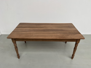 Table de ferme en noyer, vue 3