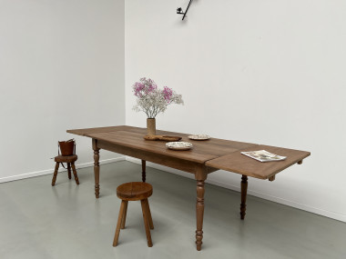 Table de ferme en noyer, vue 8