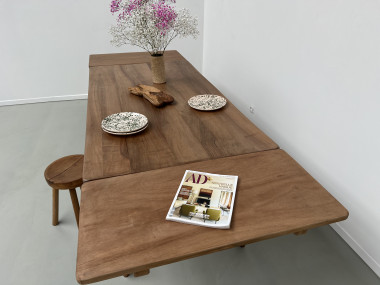 Table de ferme en noyer, vue 9