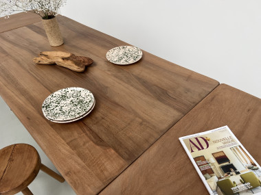 Table de ferme en noyer, vue 10