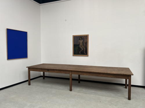 Table de ferme de 4 mètres, années 50, vue 2