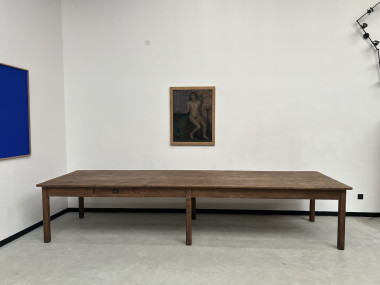Table de ferme de 4 mètres, années 50, vue 3