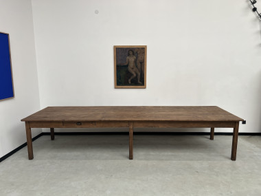 Table de ferme de 4 mètres, années 50, vue 4