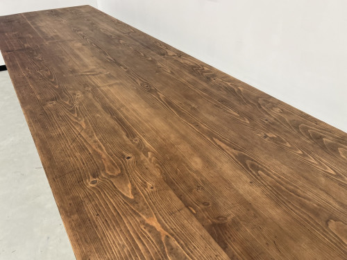 Table de ferme de 4 mètres, années 50, vue 7