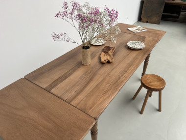 Table de ferme en noyer, vue 13
