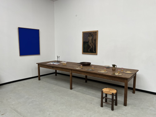 Table de ferme de 4 mètres, années 50, vue 14