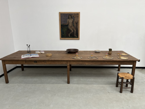 Table de ferme de 4 mètres, années 50, vue 16