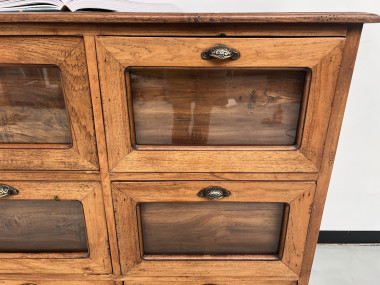 Meuble grainetier à tiroirs années 50, vue 10