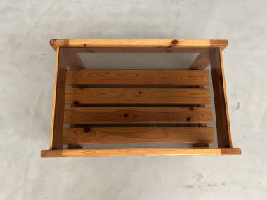 Table basse en pin des années 80, vue 7