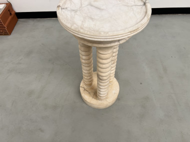 Sellette en marbre à 3 colonnes, circa 1970, vue 9