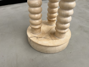 Sellette en marbre à 3 colonnes, circa 1970, vue 11