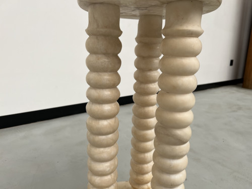Sellette en marbre à 3 colonnes, circa 1970, vue 13
