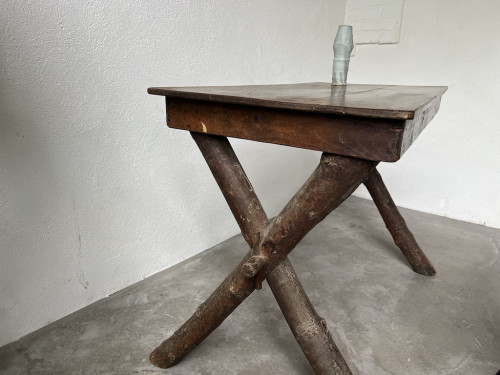 Bureau en noyer massif, art populaire, Savoie, vers 1900, vue 7