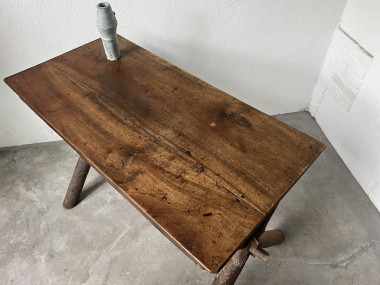 Bureau en noyer massif, art populaire, Savoie, vers 1900, vue 20