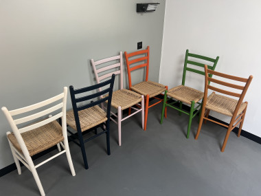 6 chaises italiennes en corde et hêtre massif, vue 13